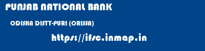 PUNJAB NATIONAL BANK  ODISHA DISTT-PURI (ORISSA)    ifsc code